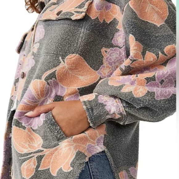NWT Free People Floral Printed Jacket - Picture 3 of 5
